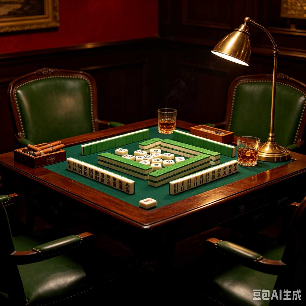vivid color print mahjong set