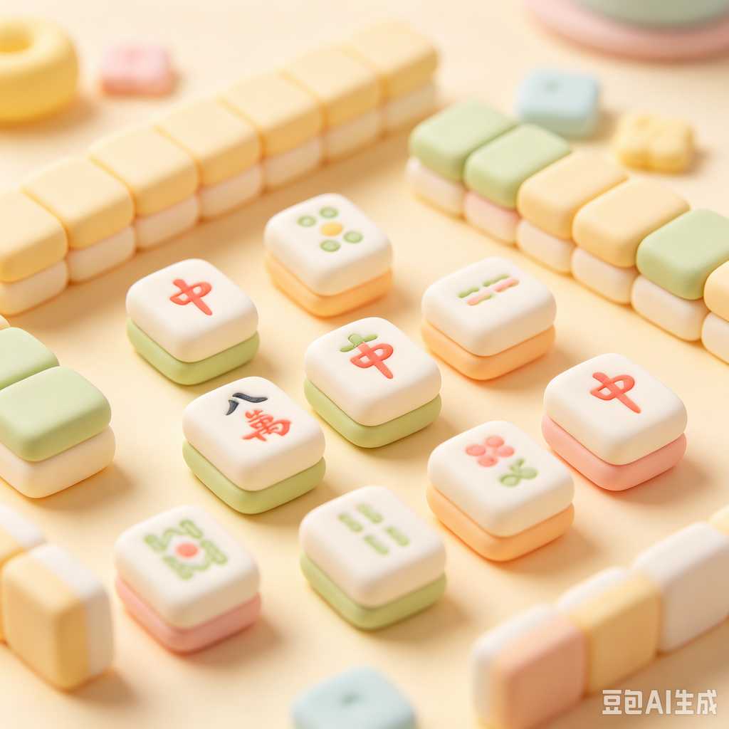 blue mahjong tiles